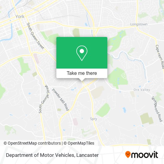 Mapa de Department of Motor Vehicles