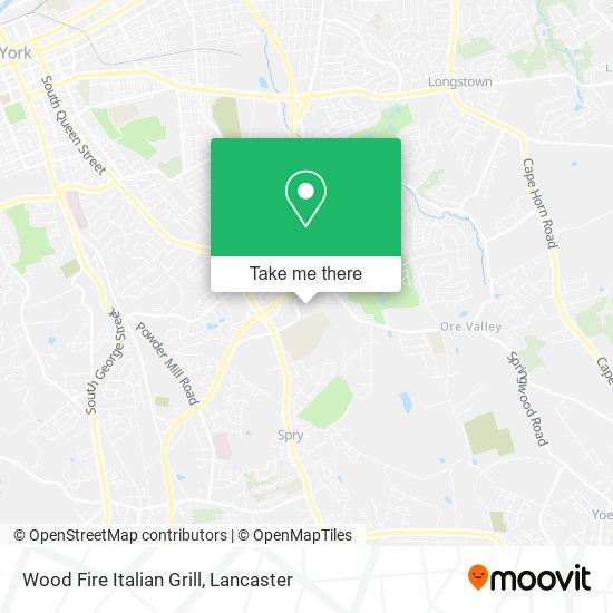 Mapa de Wood Fire Italian Grill