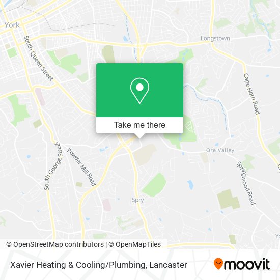 Xavier Heating & Cooling / Plumbing map