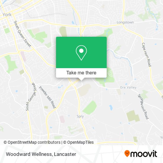 Woodward Wellness map