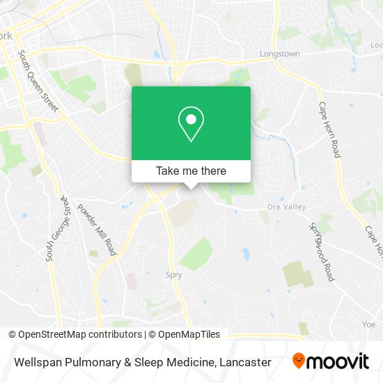 Wellspan Pulmonary & Sleep Medicine map