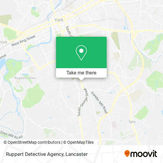 Ruppert Detective Agency map