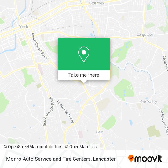 Monro Auto Service and Tire Centers map