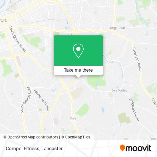 Mapa de Compel Fitness