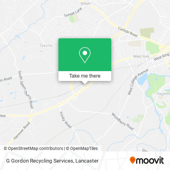 Mapa de G Gordon Recycling Services
