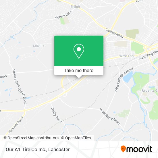 Our A1 Tire Co Inc. map