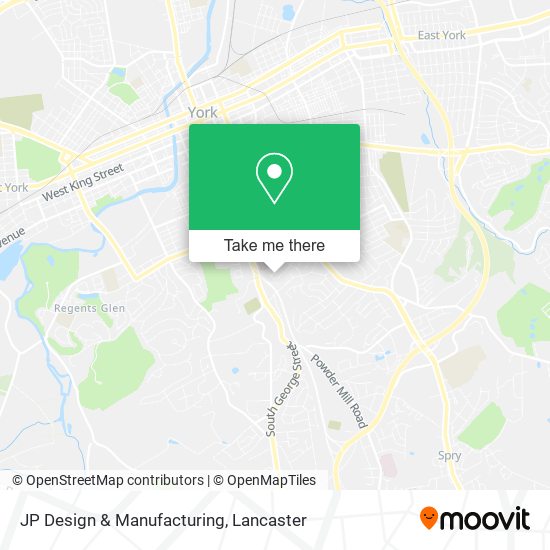 Mapa de JP Design & Manufacturing