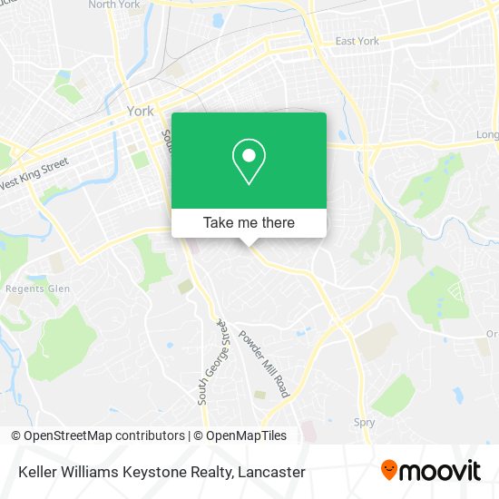 Mapa de Keller Williams Keystone Realty