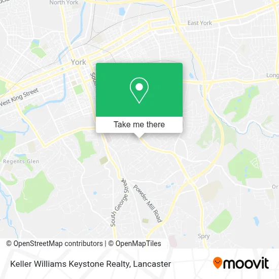Keller Williams Keystone Realty map