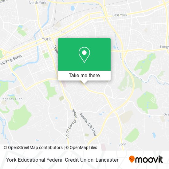 Mapa de York Educational Federal Credit Union