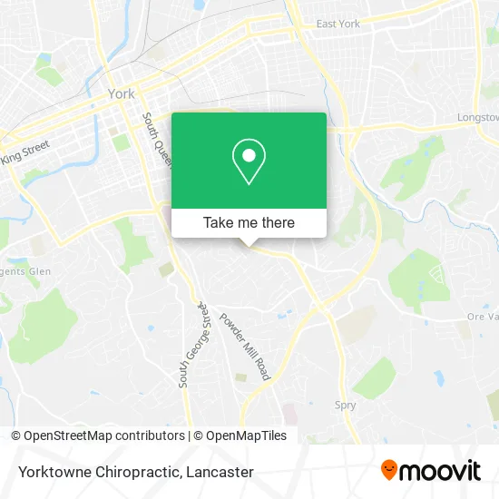 Yorktowne Chiropractic map