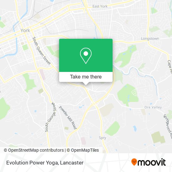Evolution Power Yoga map