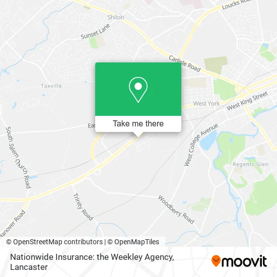 Nationwide Insurance: the Weekley Agency map
