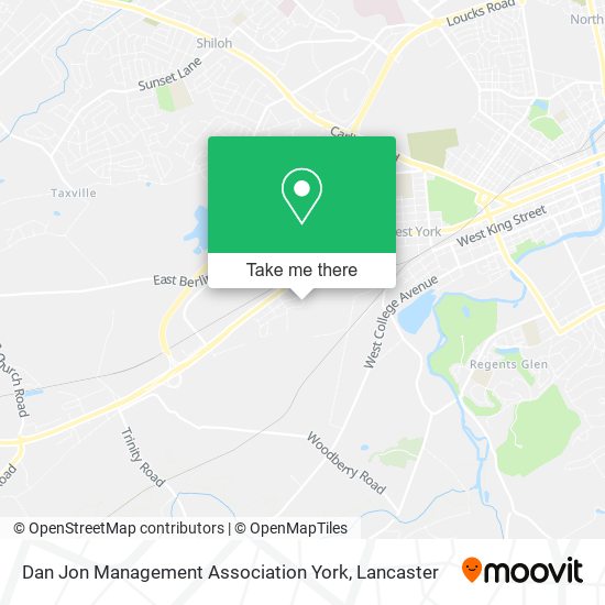 Mapa de Dan Jon Management Association York