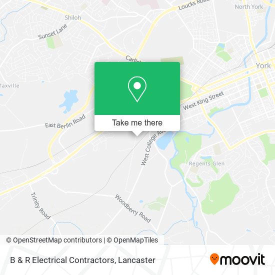B & R Electrical Contractors map