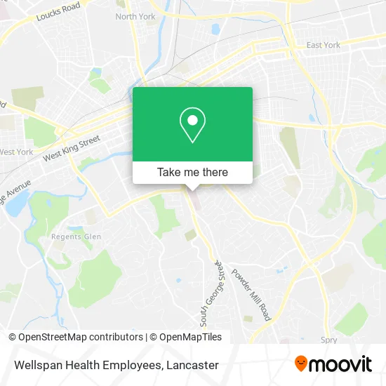 Wellspan Health Employees map