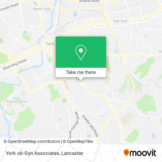 Mapa de York ob-Gyn Associates