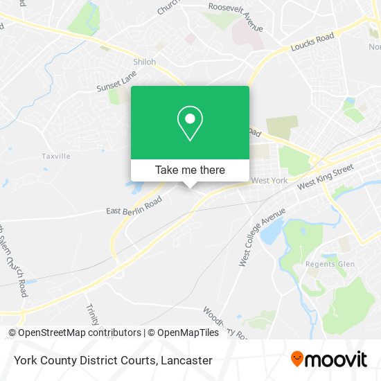 York County District Courts map
