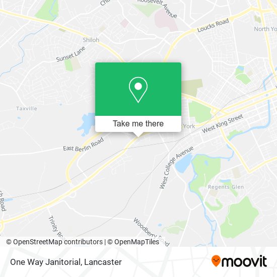 One Way Janitorial map