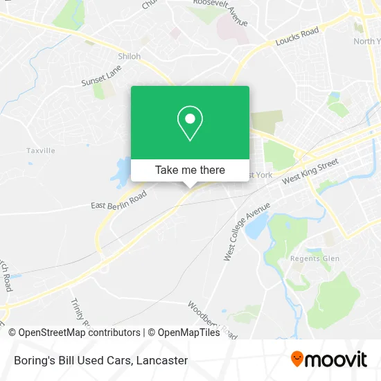 Boring's Bill Used Cars map