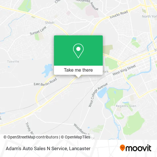 Adam's Auto Sales N Service map
