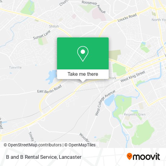 B and B Rental Service map