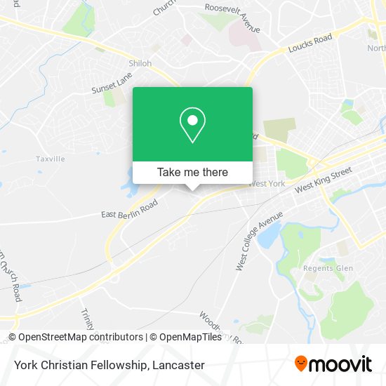 York Christian Fellowship map