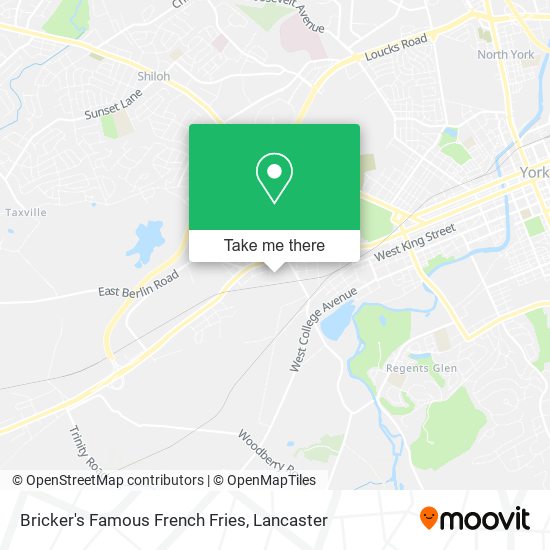 Bricker's Famous French Fries map
