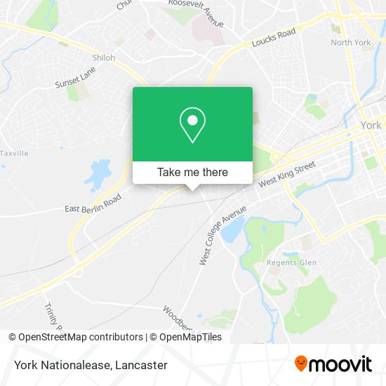 York Nationalease map