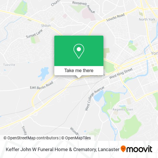 Mapa de Keffer John W Funeral Home & Crematory