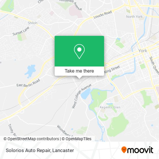 Mapa de Solorios Auto Repair