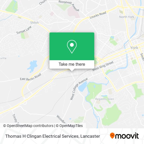 Mapa de Thomas H Clingan Electrical Services