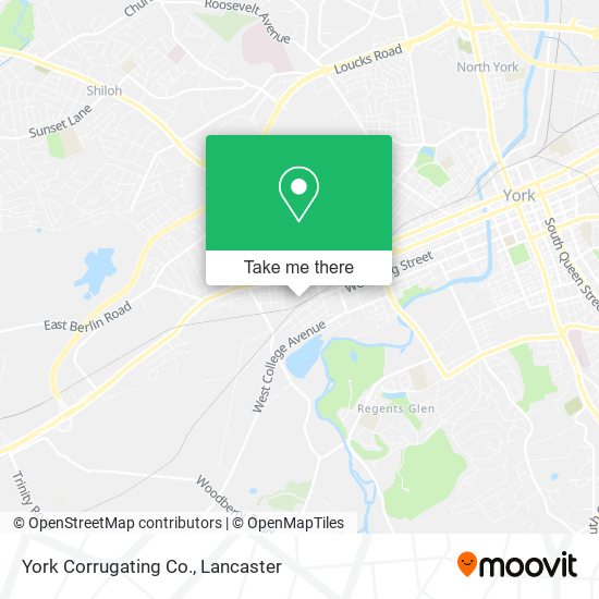 Mapa de York Corrugating Co.