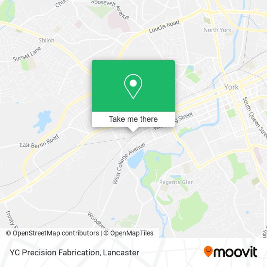 Mapa de YC Precision Fabrication