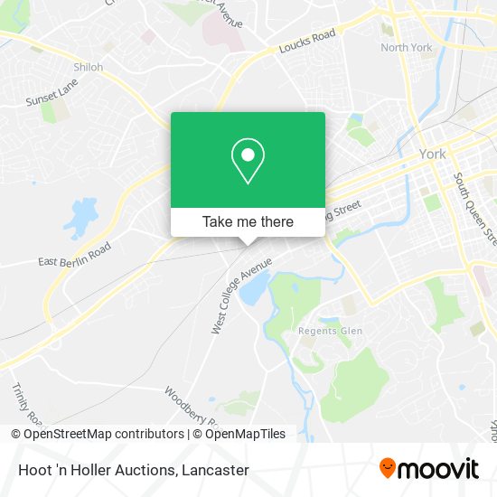 Hoot 'n Holler Auctions map