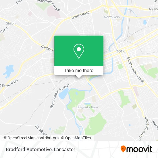 Bradford Automotive map
