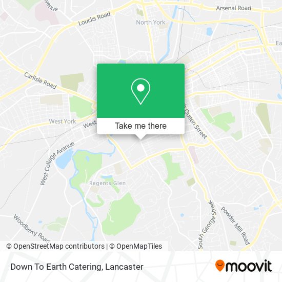 Down To Earth Catering map