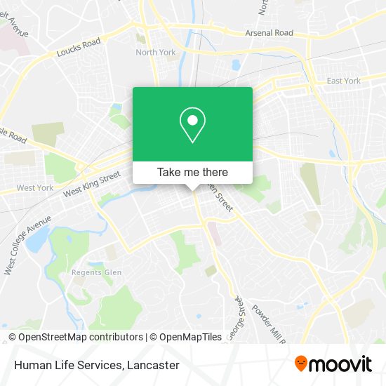 Human Life Services map