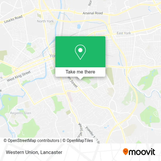 Western Union map