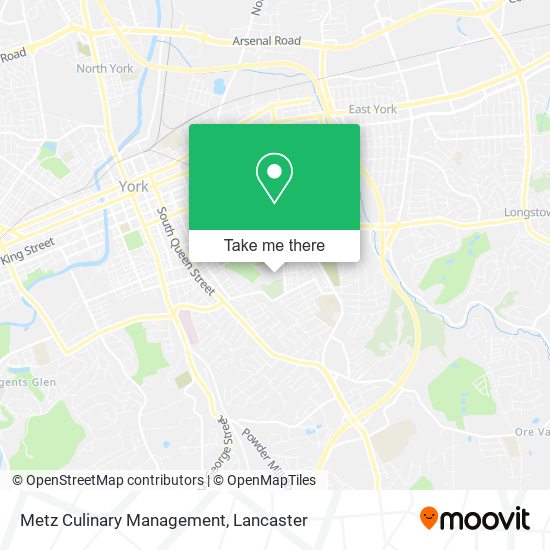 Metz Culinary Management map