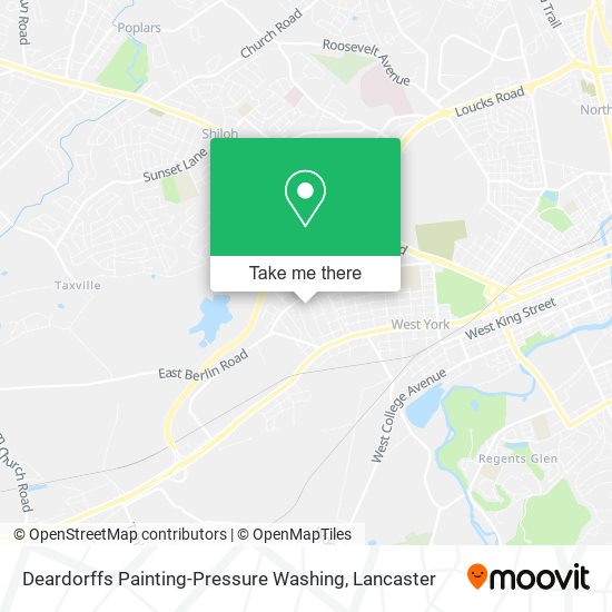 Deardorffs Painting-Pressure Washing map