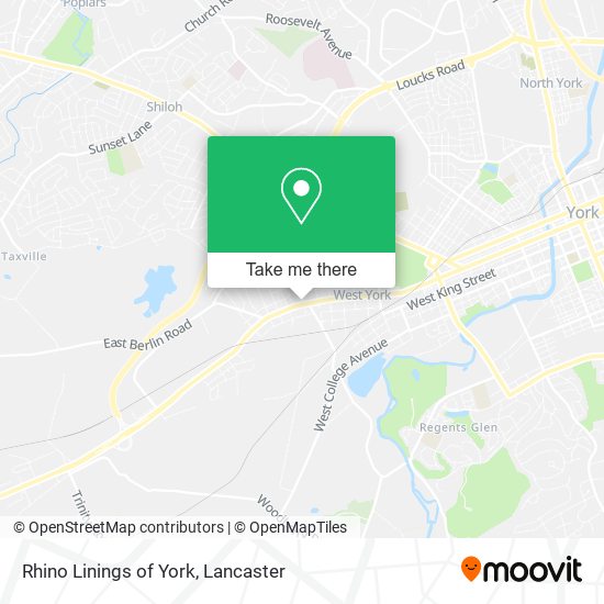 Rhino Linings of York map