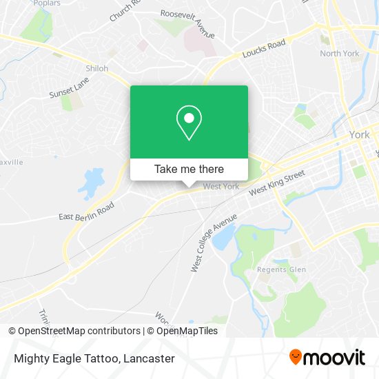 Mighty Eagle Tattoo map