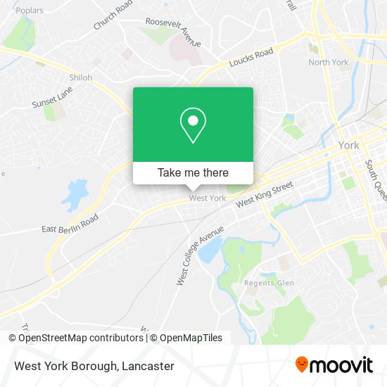 Mapa de West York Borough