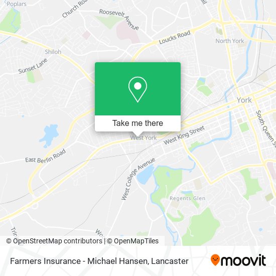 Farmers Insurance - Michael Hansen map