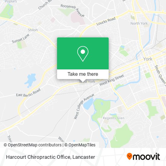 Harcourt Chiropractic Office map