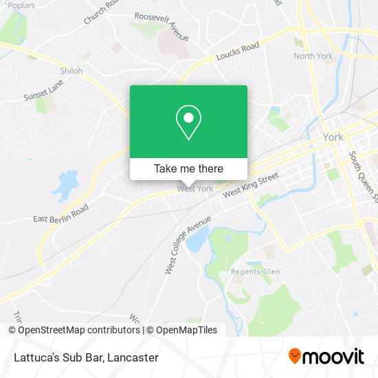 Mapa de Lattuca's Sub Bar