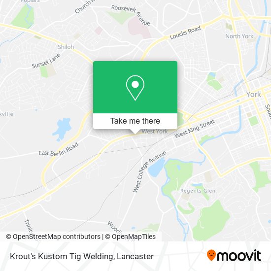 Mapa de Krout's Kustom Tig Welding