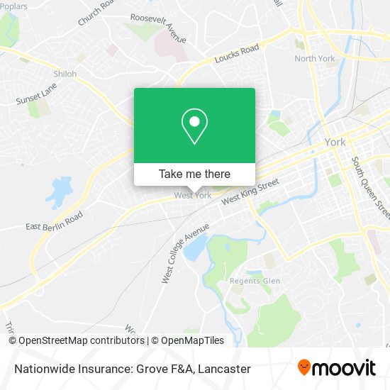 Mapa de Nationwide Insurance: Grove F&A