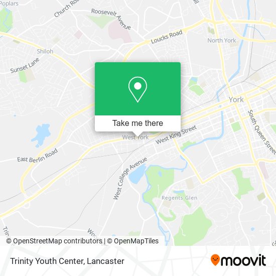 Trinity Youth Center map